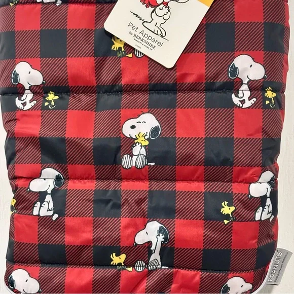 NWT Snoopy and Woodstock Peanuts Winter Coat for Dog Size MEDIUM NEW - Picture 3 of 12